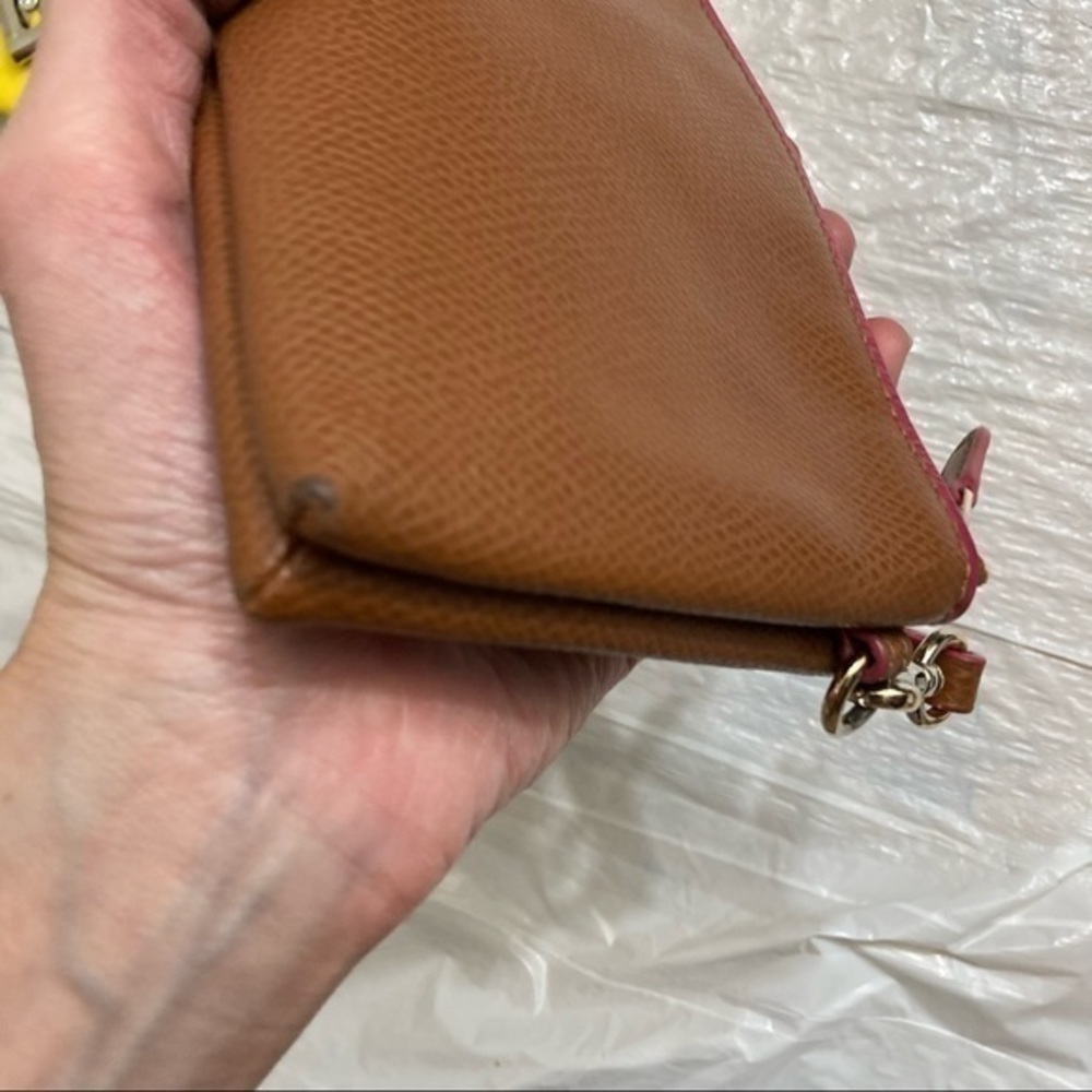 Coach brown double zipper wristlet bag - Picture 6 of 13